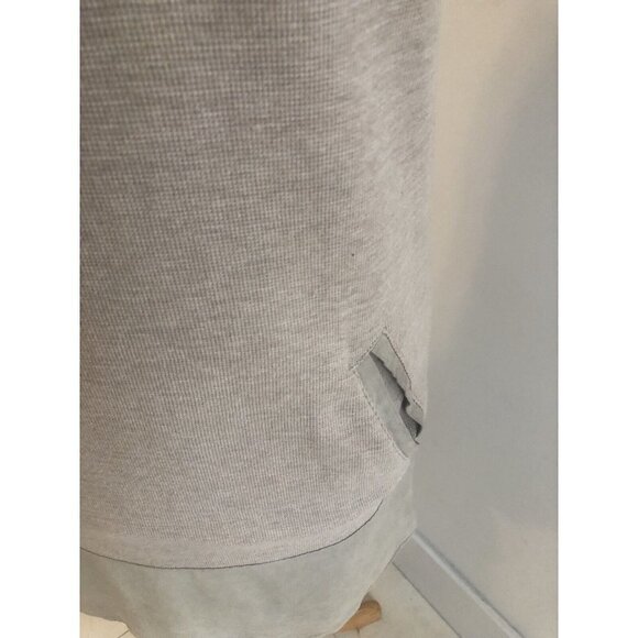 All Saints Knit And Suede Dress -pockets - Beige . Size Medium - Picture 3 of 6